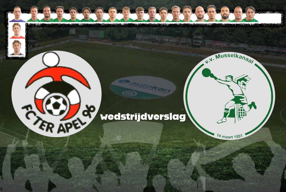 FC Ter Apel'96 terechte winnaar in matte derby tegen Musselkanaal