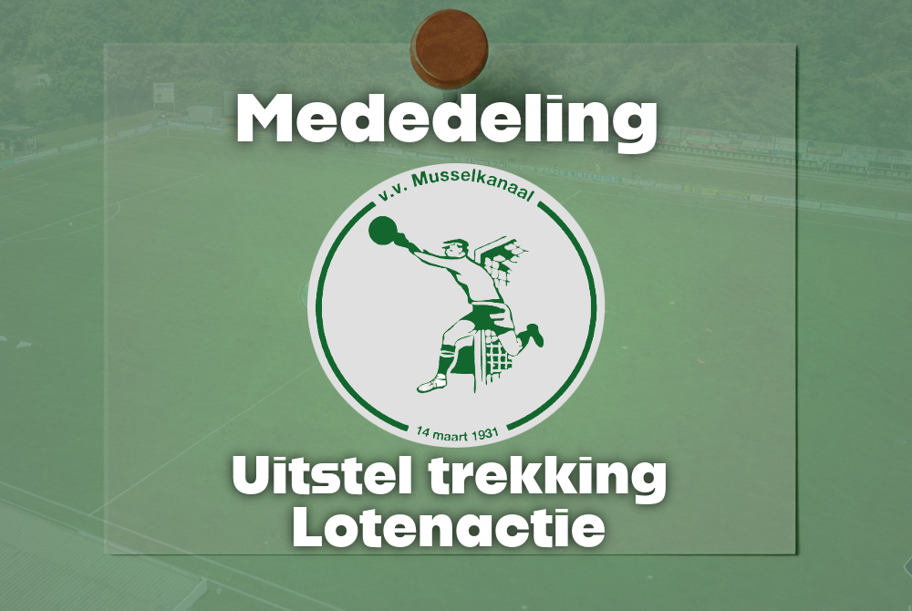 Uitstel trekking Loten actie 2026